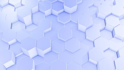 Stunning light blue hexagonal structure for modern tech backgrounds and stylish business presentations