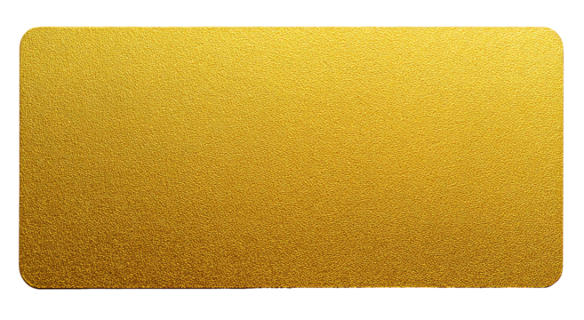 Gold rectangular plate, textured surface - Powered by Adobe