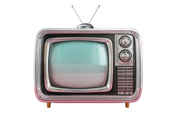 Retro TV with pastel screen