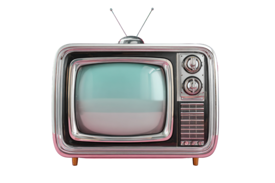 Retro TV with pastel screen