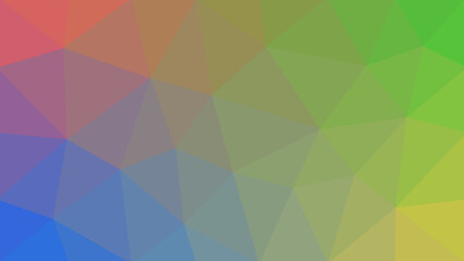 Abstract Vibrant Gradient Low Poly Geometric Background