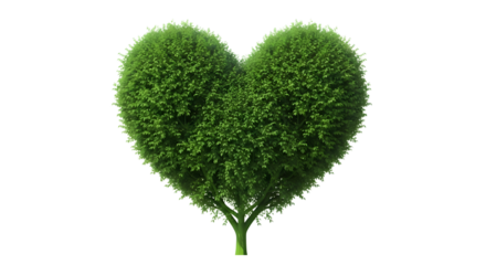 Green Heart Bush on transparent background