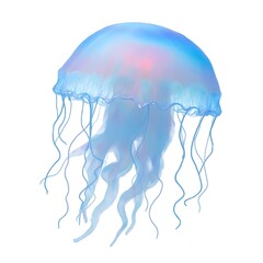 Enchanting Ocean Dwellers Luminous Jellyfish Floating Gracefully Underwater