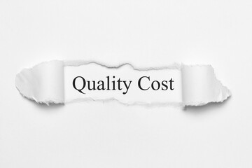 Quality Cost	
