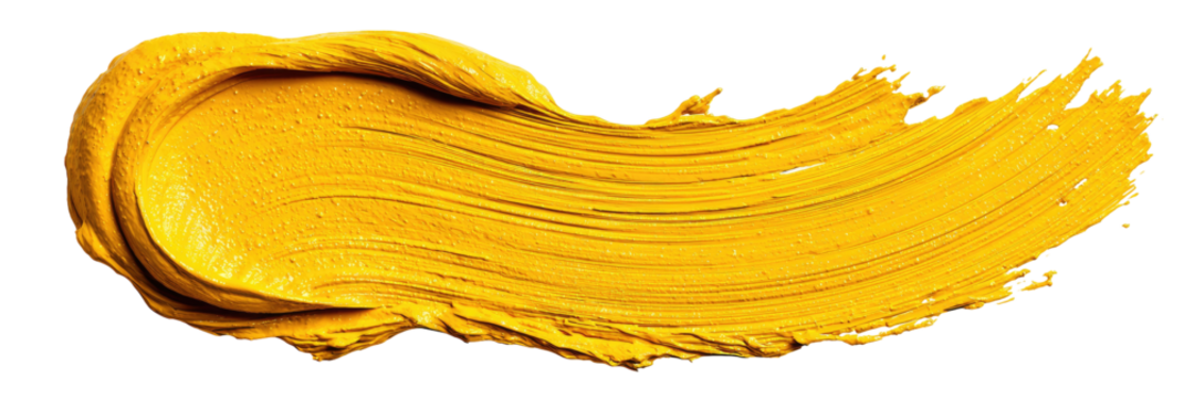 Bold, vibrant yellow paint stroke (3)