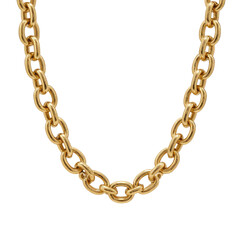 Obraz premium Gold chain necklace, thick links