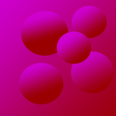 The dark pind and boll and background and gradient 