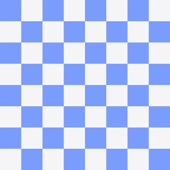 Blue and White Checkerboard Pattern Background