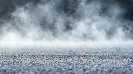 A misty scene with a soft, smoky texture hovering over a surface, creating a mysterious and ethereal atmosphere.