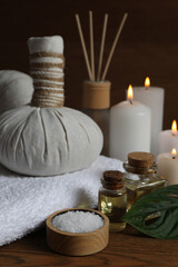 spa compositions on the background
