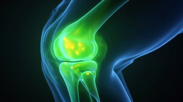 the anatomical structure of the human knee joint