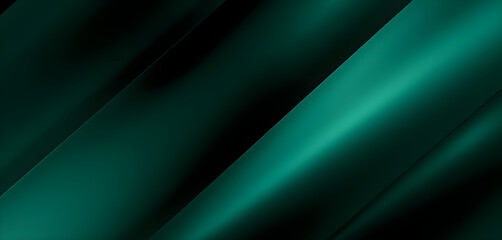 Obraz premium Dark emerald and black abstract geometric background with polished diagonal reflections and soft 3D depth. Modern elegant luxury texture.