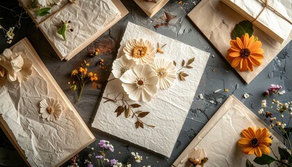 christmas decorations on a wooden background