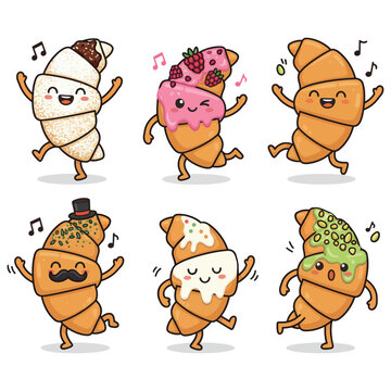 Croissant  Vector. Croissant Vector bundle. croissant vector, illustration, lineart, clipart 