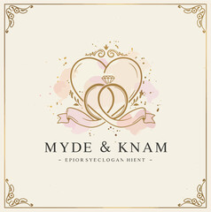 Elegant Wedding Rings Heart Design A Romantic Symbol of Love and Commitment