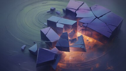 Crypto Collapse: An Abstract Market Fall