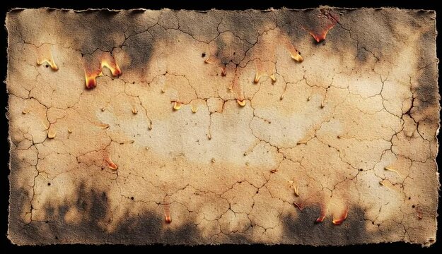 Old paper with burnt backgrounds document texture.