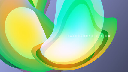 Abstract fluid shapes blend, creating vibrant colorful background. Smooth gradients suggest movement, energy, modern design aesthetic.