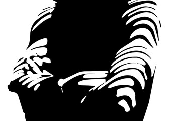 black and white abstract background