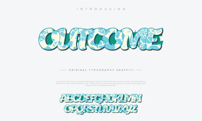 Creative Aqua 3D Text Effect Glossy Blue Font Typography Design