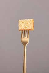 Studio Shot of Gourmet Sponge Cake with Glaze, Elegant Dessert Presentation