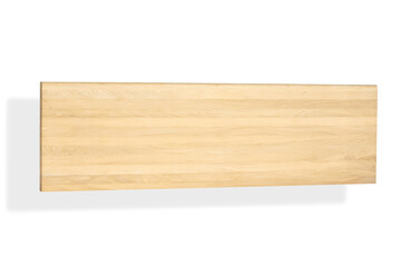 Wood plank timber board isolated on white