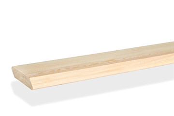 Wood plank timber board isolated on white