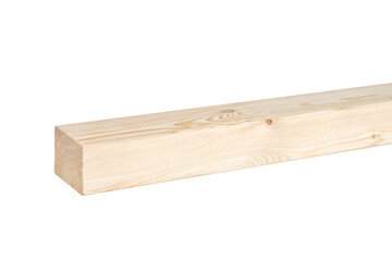 Wood plank timber board isolated on white