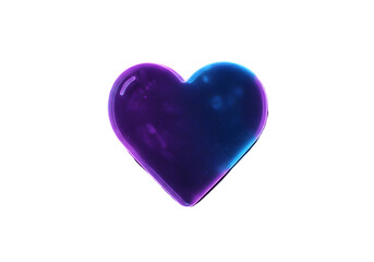 Gradient heart illustration on transparent background