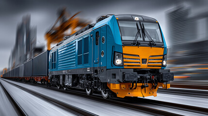 Railway cargo transport and logistics network