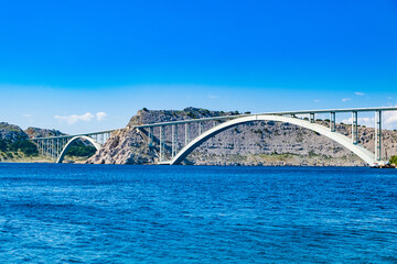 Island of Krk bridge, Kvarner bay, Croatia 
