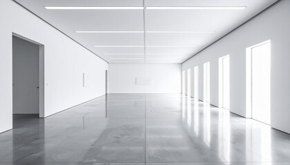 Obraz premium Modern Minimalist Interior Space