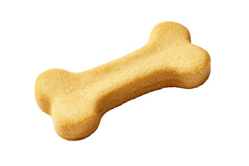 A light beige, bone-shaped biscuit