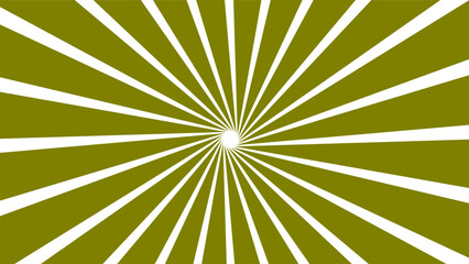 Bright radial sunburst pattern with olive-green and white rays converging at the center, creating a bold, dynamic, and modern abstract background ideal for design and decoration.