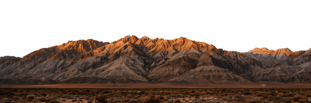 Alabama Hills mountain range at sunset