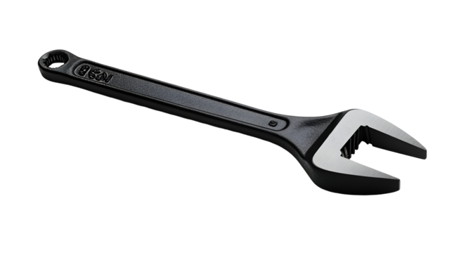 Heavy duty adjustable wrench for industrial and mechanical use