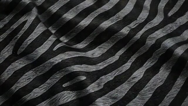 A detailed shot of striped animal hide, perfect for designs related to nature or wildlife