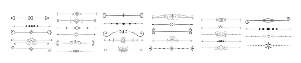 page divider and design elements set of various