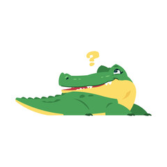 crocodile in a green