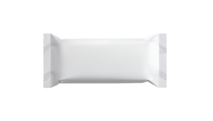 Blank White Snack Bar Wrapper Mockup