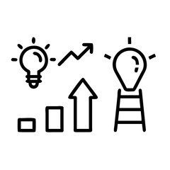 Icon symbolizing innovation and growth