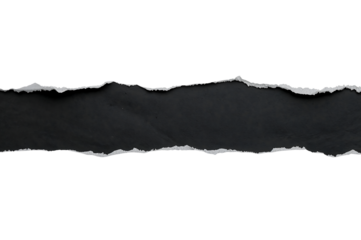Torn paper revealing black background overlay