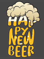 vector illustration of a beer mug