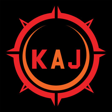 KAJ letter design. KAJ letter technology logo design. KAJ Monogram logo design for an entrepreneur and business.