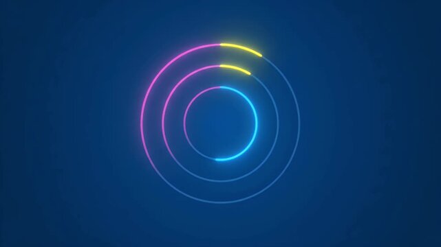 Animated video virtual charts, diagrams, schemes, graphs concept for business presentation. Full length animation illustration. High quality 4k footage.