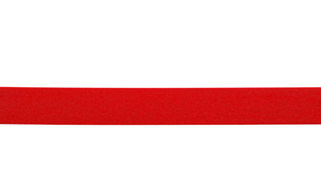 Red Ribbon Isolated on Black Background Simple Elegant