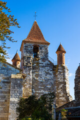 Bell Tower of Saint-Pierre Church in Auvillar