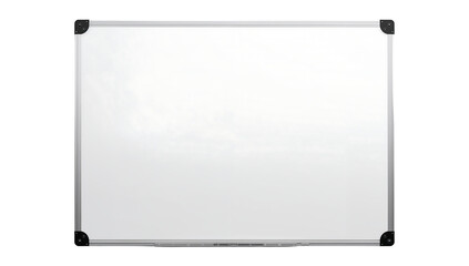 Clean and Modern Whiteboard Isolated on Black Background Perfect for Presentations and Brainstorming Sessions with Ample Space
