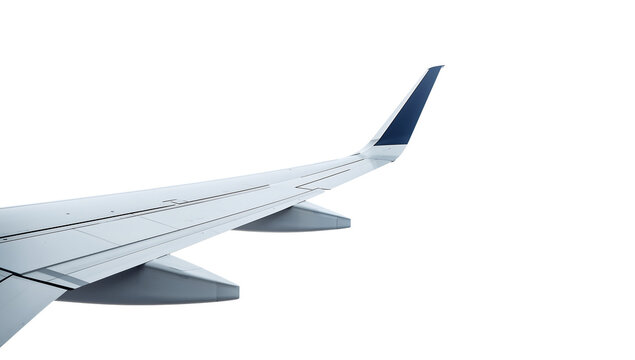 Airplane wing view from inside the plane with black background concept for travel business and aviation design background - Powered by Adobe