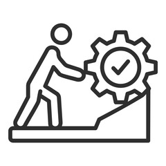 Obraz premium Perseverance Icon Single Vector Collection 